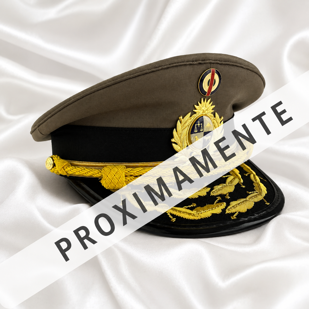 Gorra masculina de Oficial del Ejército Nacional